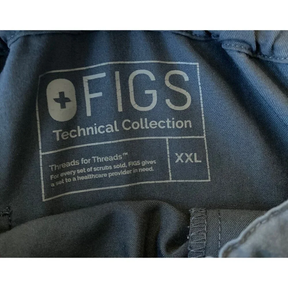 Figs Scrubs Technical Collection Pisco Navy FM4500‎ Mens 2XL #2